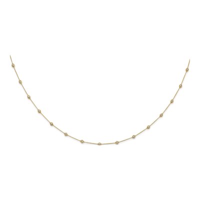 14K Yellow Gold 1 1/6 ct tw Lab-Grown Diamond Station Necklace – view 4