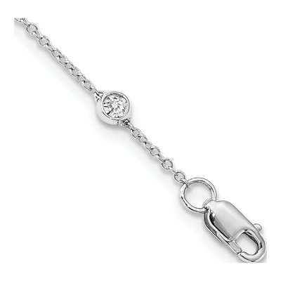 14K White Gold 1 1/3 ct tw Lab-Grown Diamond Necklace – view 4