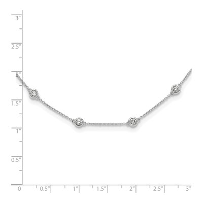 14K White Gold 1 1/3 ct tw Lab-Grown Diamond Necklace – view 8