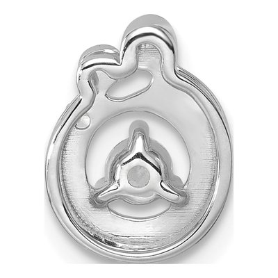 14K White Gold Wg Birthstone Dia Mother Child Slide Pendant – view 4
