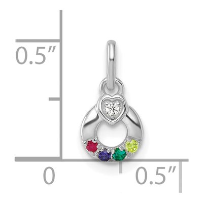 14K White Gold Wg Dia Heart Pendant – view 5