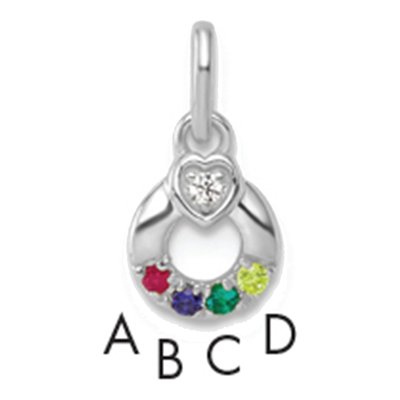 14K White Gold Wg Dia Heart Pendant