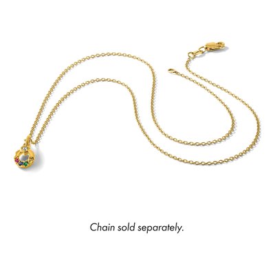 14K Yellow Gold Dia Heart Pendant – view 6