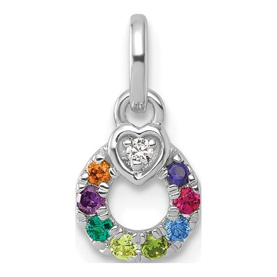 14K White Gold Wg Dia Heart Pendant – view 2