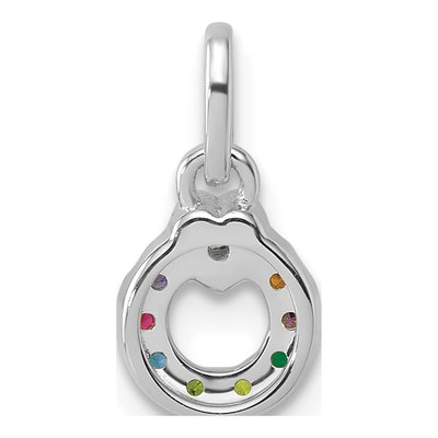 14K White Gold Wg Dia Heart Pendant – view 4