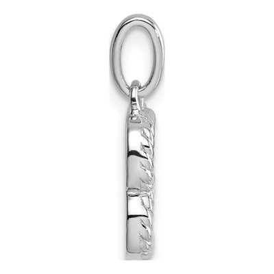 14K White Gold 1/20 ct tw Diamond Initial B Pendant – view 2