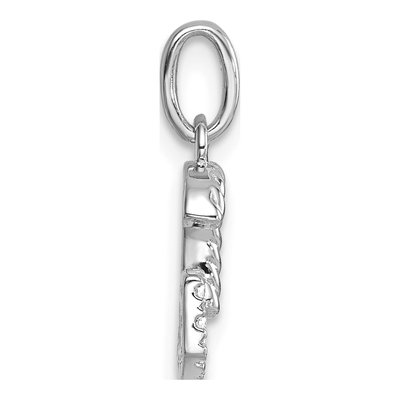 14K White Gold 1/15 ct tw Diamond Initial G Pendant – view 2