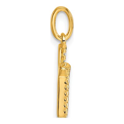 14K Yellow Gold 1/20 ct tw Diamond Initial K Pendant – view 2