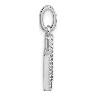 14K White Gold 1/20 ct tw Diamond Initial M Pendant – view 2
