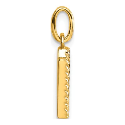 14K Yellow Gold 1/20 ct tw Diamond Initial N Pendant – view 2