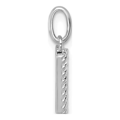 14K White Gold 1/20 ct tw Diamond Initial W Pendant – view 2