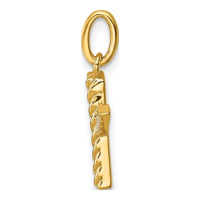 14K Yellow Gold 1/20 ct tw Diamond Initial X Pendant – view 2