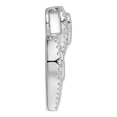 14K White Gold 5/8 ct tw Diamond Fancy Slide Pendant – view 3