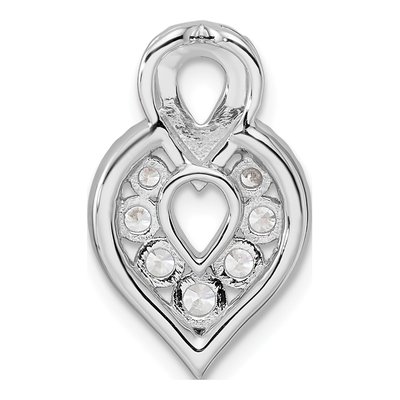14K White Gold 5/8 ct tw Diamond Fancy Slide Pendant – view 4