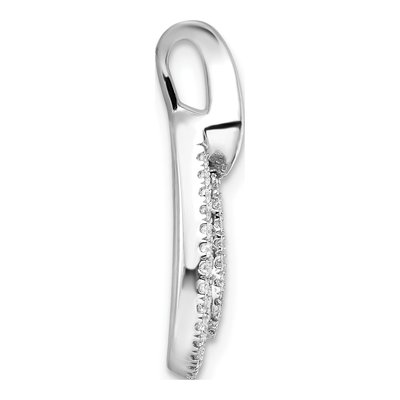 14K White Gold 5/8 ct tw Diamond Teardrop Slide Pendant – view 3