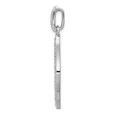 14K White Gold 1/2 ct tw Lab-Grown Diamond Open Pendant – view 3