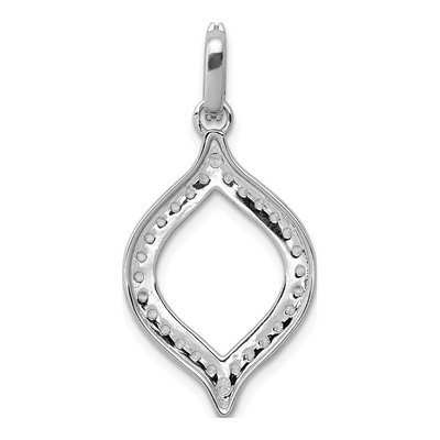 14K White Gold 1/2 ct tw Lab-Grown Diamond Open Pendant – view 4