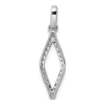 14K White Gold 1/4 ct tw Lab-Grown Diamond Geometric Pendant – view 3