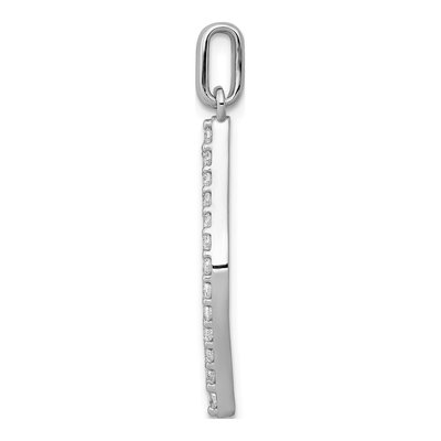 14K White Gold 1/2 ct tw Lab-Grown Diamond Geometric Pendant – view 3