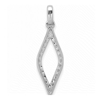 14K White Gold 1/2 ct tw Lab-Grown Diamond Geometric Pendant – view 4
