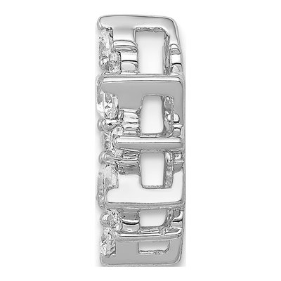14K White Gold 5/8 ct tw Diamond Circle Slide Pendant – view 2