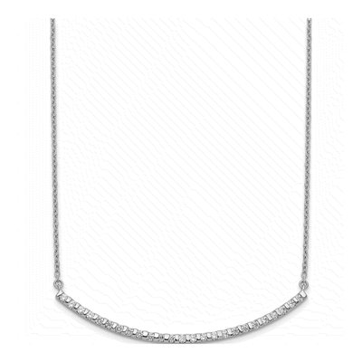 14K White Gold 1/2 ct tw Lab-Grown Diamond Bar Necklace – view 3
