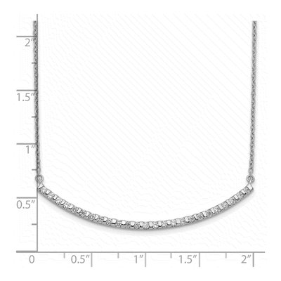 14K White Gold 1/2 ct tw Lab-Grown Diamond Bar Necklace – view 4