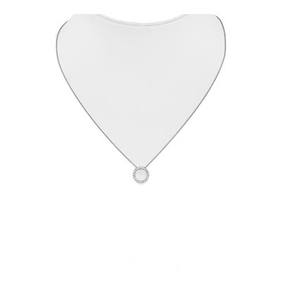 14K White Gold 1/4 ct tw Lab-Grown Diamond Round Necklace – view 5