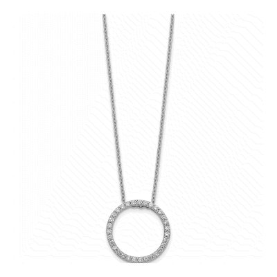 14K White Gold 1/2 ct tw Lab-Grown Diamond Necklace – view 3