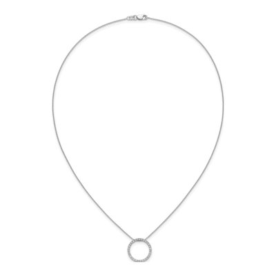 14K White Gold 1/2 ct tw Lab-Grown Diamond Necklace – view 6