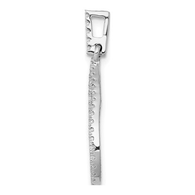 14K White Gold 1/4 ct tw Diamond Teardrop Pendant – view 3