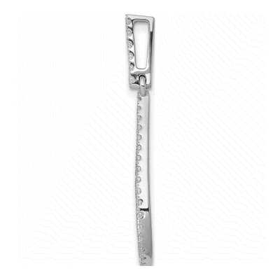 14K White Gold 1/2 ct tw Lab-Grown Diamond Teardrop Pendant – view 3