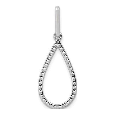 14K White Gold 1/2 ct tw Lab-Grown Diamond Teardrop Pendant – view 4