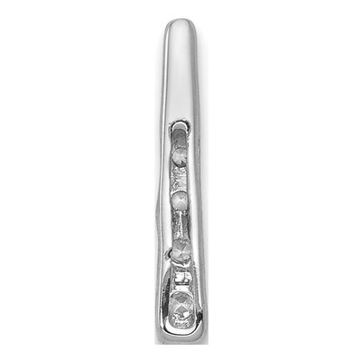 14K White Gold 1/10 ct tw Diamond Fancy Slide Pendant – view 4