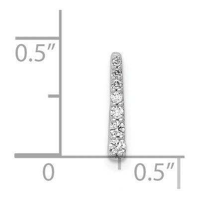 14K White Gold 1/10 ct tw Diamond Fancy Slide Pendant – view 5