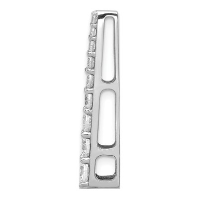 14K White Gold 3/4 ct tw Diamond Fancy Slide Pendant – view 2
