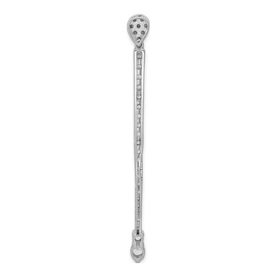 14K White Gold 1 ct tw Lab-Grown Diamond Bar Slide Pendant – view 3