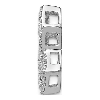 14K White Gold 1/2 ct tw Lab-Grown Diamond Star of David Slide Pendant – view 3