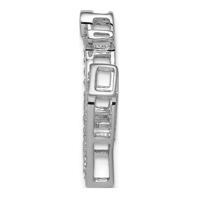 14K White Gold 1/4 ct tw Diamond Anchor Slide Pendant – view 3