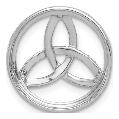 14K White Gold 1/3 ct tw Diamond Celtic Circle Slide Pendant – view 4