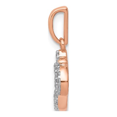 14K Rose Gold 1/10 ct tw Diamond Om Symbol Pendant – view 3