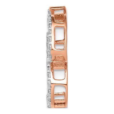 14K Rose Gold 1/3 ct tw Diamond Om Symbol Slide Pendant – view 2