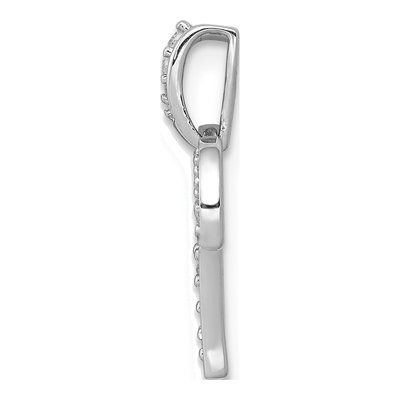14K White Gold 1/8 ct tw Diamond Aries Zodiac Pendant – view 2