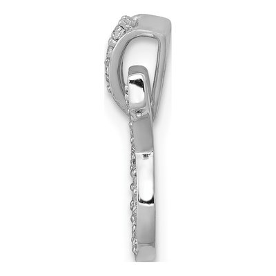 14K White Gold 1/8 ct tw Diamond Taurus Zodiac Pendant – view 2