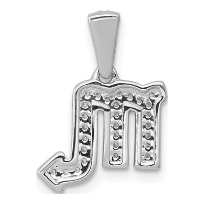 14K White Gold 0.11 ct tw Diamond Scorpio Zodiac Pendant – view 4