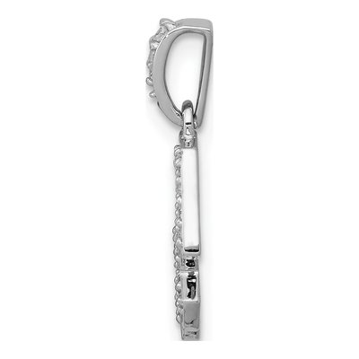 14K White Gold 1/8 ct tw Diamond Sagittarius Pendant – view 3