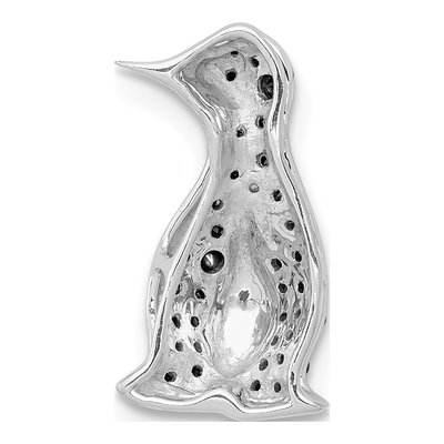 14K White Gold 1/5 ct tw Diamond Penguin Slide Pendant – view 4