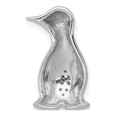 14K White Gold Diamond Penguin Charm – view 3