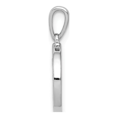 14K White Gold 1/10 ct tw Diamond Paw Print Pendant – view 3