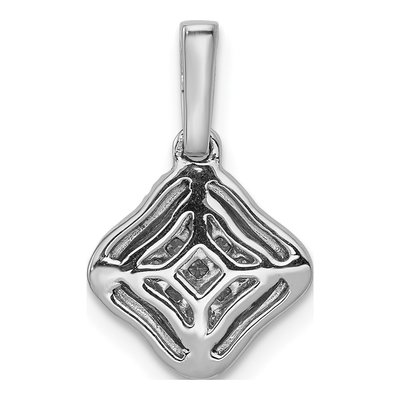 14K White Gold 1/4 ct tw Diamond Cluster Pendant – view 4